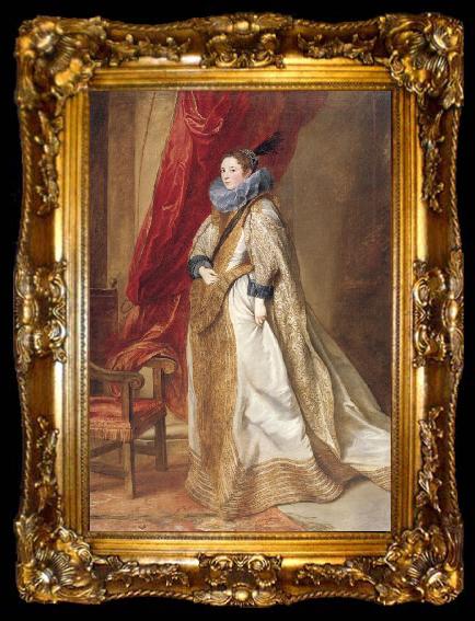 framed  Anthony Van Dyck Paola adorno,Marchesa di brignole sale, ta009-2